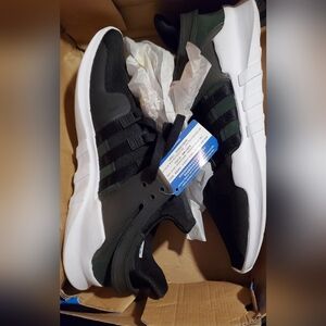 Adidas EQT Support ADV Black with White Soles Sneakers